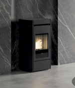 stufa a pellet lena nero