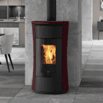 edilkamin cherie 11 ++ evo ceramica bordeaux