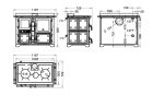Termocucina a Legna Bosky Country F30 EVO5 Fiori - immagine 3